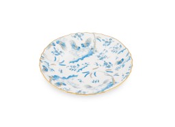 Ginori 1735, Oro Di Doccia, Soup plate turquoise, set of 2