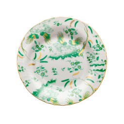 Ginori 1735, Oro Di Doccia, Dessert plate jade, set of 2