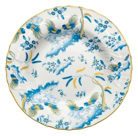 Ginori 1735, Oro Di Doccia, Soup plate turquoise, set of 2