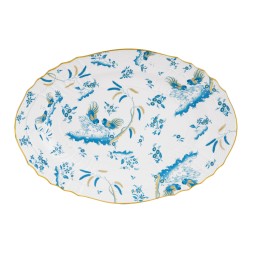 Ginori 1735, Oro Di Doccia, Platter turquoise