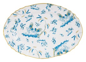 Ginori 1735, Oro Di Doccia, Platter turquoise