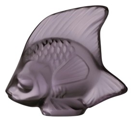 Lalique, Fish sculptures, Fish sculpture, dusk purple