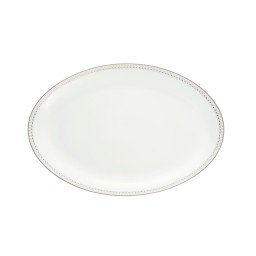 Christofle, Malmaison Impériale Platinum, Oval platter large