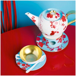 Sieger by Fürstenberg, Emperor's Garden, Tea cup gold-plated inside