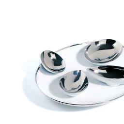 Sieger by Fürstenberg, Treasure Platinum, Oval platter large