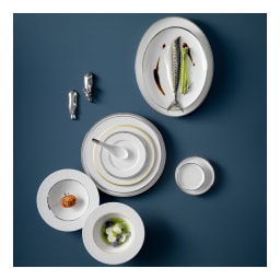 Sieger by Fürstenberg, Treasure Platinum, Drop bowl