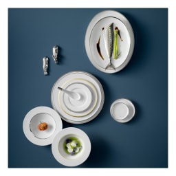 Sieger by Fürstenberg, Treasure Platinum, Spindle bowl