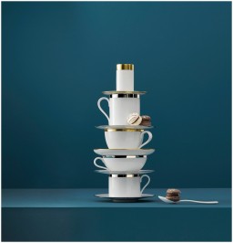 Sieger by Fürstenberg, Treasure Platinum, Teapot with tea strainer