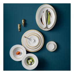 Sieger by Fürstenberg, Treasure Gold, Oval dish