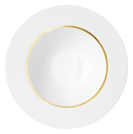 Sieger by Fürstenberg, Treasure Gold, Pasta rim plate flat