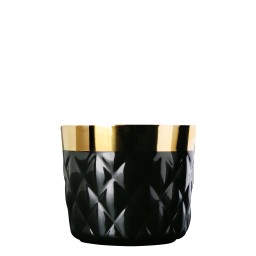 Sieger by Fürstenberg, Champagne goblets, Sip of Gold Noir Cushion champagne goblet