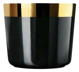 Sieger by Fürstenberg, Champagne goblets, Sip of Gold Noir Plain champagne goblet