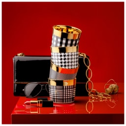 Sieger by Fürstenberg, Champagne goblets, Sip of Gold Vichy champagne goblet