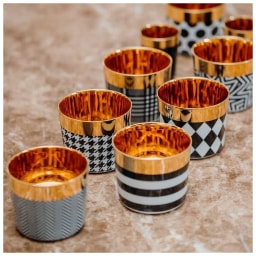 Sieger by Fürstenberg, Champagne goblets, Sip of Gold Stars champagne goblet