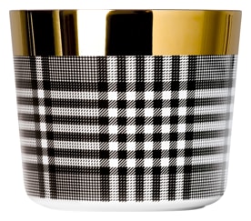 Sieger by Fürstenberg, Champagne goblets, Sip of Gold Glencheck champagne goblet