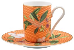 Raynaud, Trésor fleuri, Expresso cup and saucer