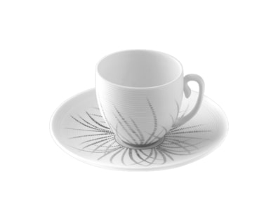 J.L Coquet, Hémisphère Tundra Platinum, Coffee saucer