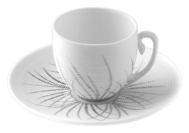 J.L Coquet, Hémisphère Tundra Platinum, Mocha saucer