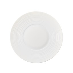 J.L Coquet, Hémisphère White Satin, Mid-sized plate