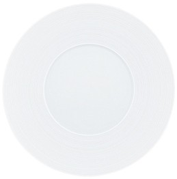 J.L Coquet, Hémisphère White Satin, 29cm plate