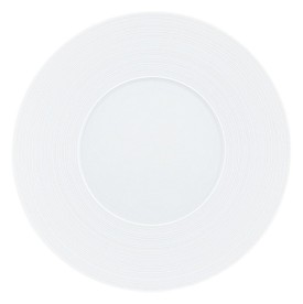 J.L Coquet, Hémisphère White Satin, Dinner plate