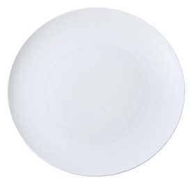 J.L Coquet, Hémisphère White Satin, Flat dish, medium