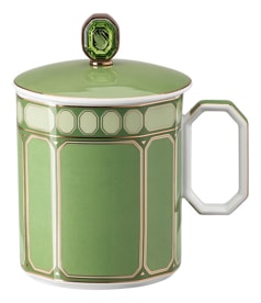 Rosenthal, Swarovski Signum, Mug with handle and lid