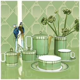 Rosenthal, Swarovski Signum, Mug with handle and lid