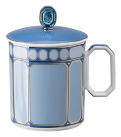 Rosenthal, Swarovski Signum, Mug with handle and lid