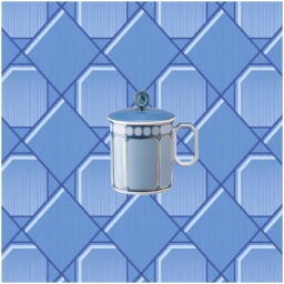 Rosenthal, Swarovski Signum, Mug with handle and lid