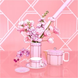 Rosenthal, Swarovski Signum, Set of 2 tea cups and saucers