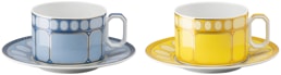 Rosenthal, Swarovski Signum, Set of 2 tea cups and saucers
