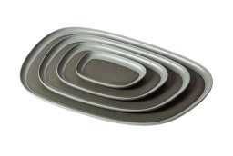 Giobagnara, Maris aluminium trays by Kelly Wearstler, Medium rectangular tray, cypress