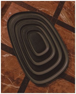 Giobagnara, Maris aluminium trays by Kelly Wearstler, Extra large rectangular tray, cypress