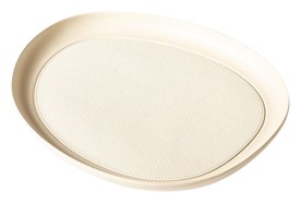 Giobagnara, Maris aluminium trays by Kelly Wearstler, Medium round tray, ivory