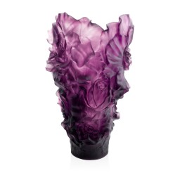 Daum, Camelia vases, Violet magnum vase, limited edition