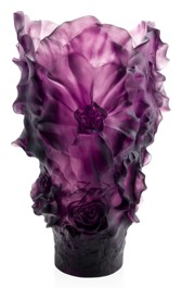 Daum, Camelia vases, Violet magnum vase, limited edition