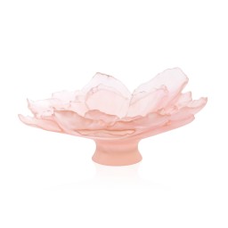 Daum, Camelia bowls and flowers, Large bowl, pink