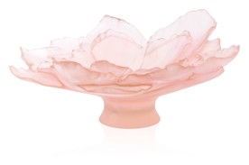 Daum, Camelia bowls and flowers, Large bowl, pink