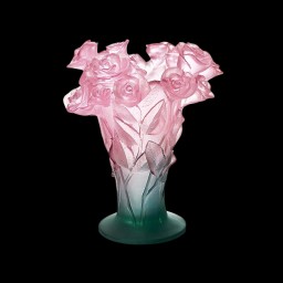 Daum, Roses vases, Pink vase