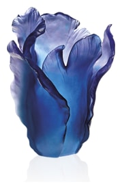 Daum, Tulipe vases, Blue vase