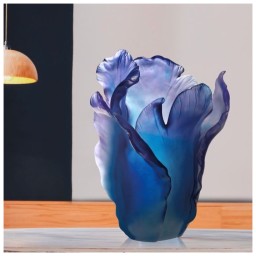 Daum, Tulipe vases, Blue vase
