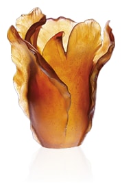 Daum, Tulipe vases, Amber vase
