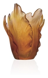 Daum, Tulipe vases, Amber vase
