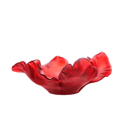 Daum, Tulipe bowls, Red bowl