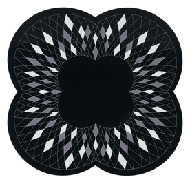 TRUFFLE BEE, KALEIDOSCOPE, Wooden Placemats set of 4