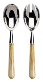 Alain Saint-Joanis, Basic cream horn, stainless steel, Salad serving set
