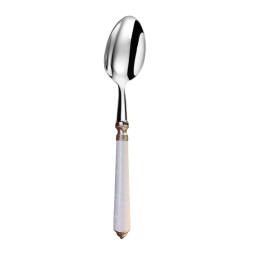 Alain Saint-Joanis, Séville white, stainless steel, Table spoon