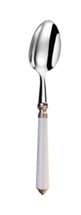 Alain Saint-Joanis, Séville white, stainless steel, Dessert spoon