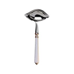 Alain Saint-Joanis, Séville white, stainless steel, Gravy ladle